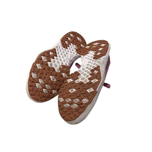 Pink and white kids Vans lowtop lightweight sneakers size 1.5 - Picture 5 of 7